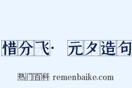 惜分飞·元夕造句是什么意思的图片
